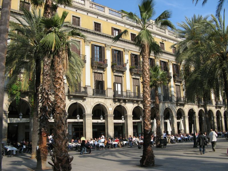 Plaça Reial, zwischen Ferran und Rambla
