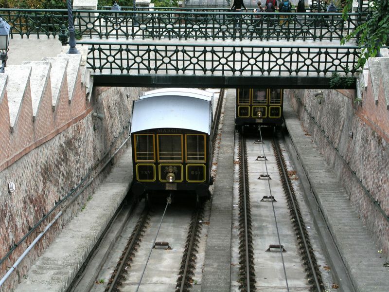 Standseilbahn zum Burgberg in Buda