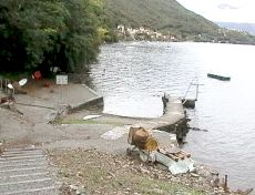 Der kleine, aber perfekte Strand von Caviano am Lago Maggiore