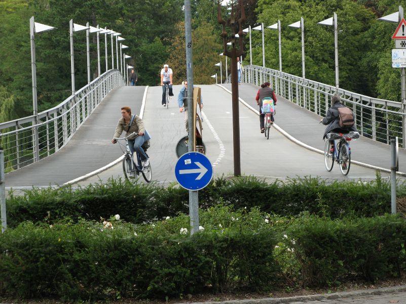 Fahrradbrücke in Konstanz