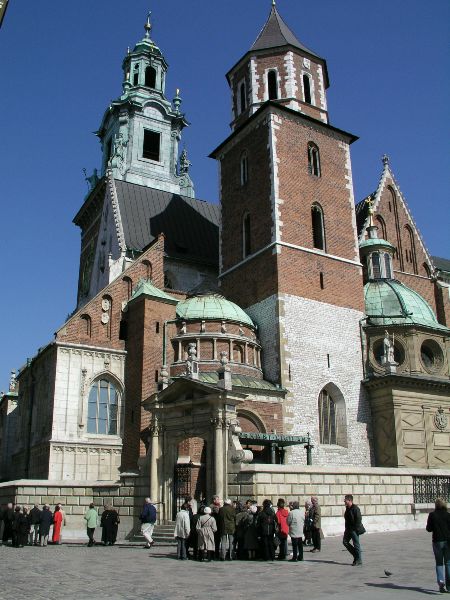 Krönungskirche am Burgberg Wawel an der Weichsel