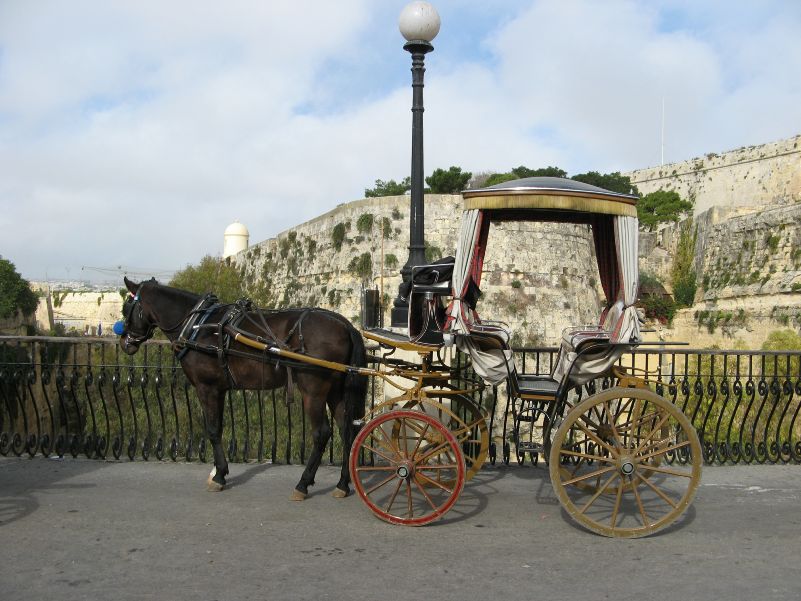 Malta, Pferdekutsche in Valletta