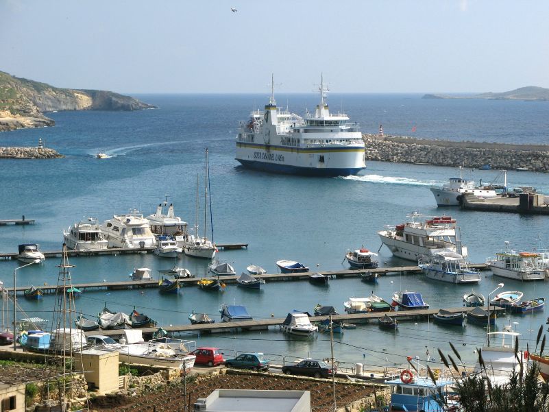 Hafen von Mgarr auf Gozo
