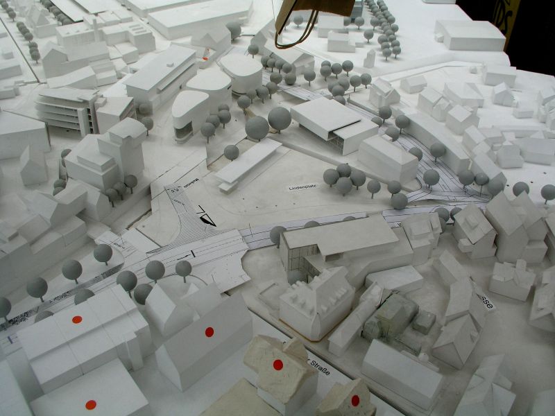 Modell des Lindenplatzes in Metzingen