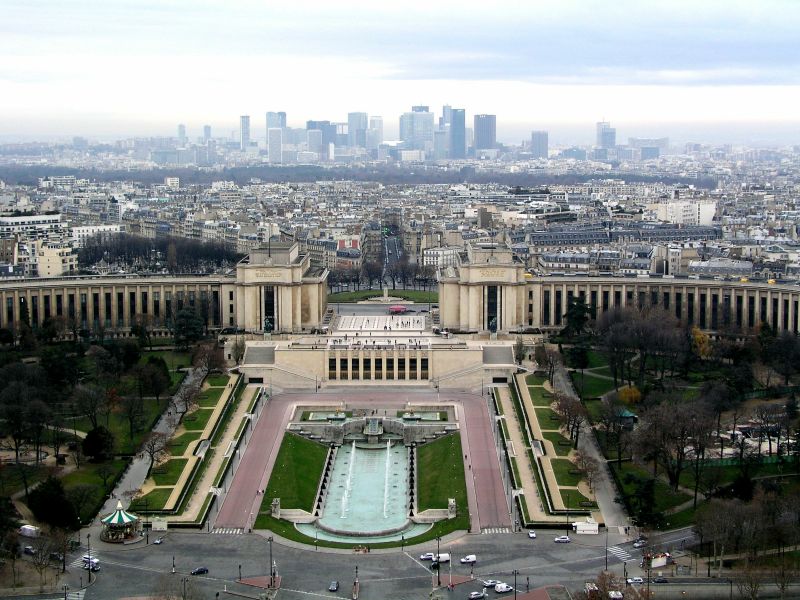 Paris Palais Chaillot, Trocadero und La Defense