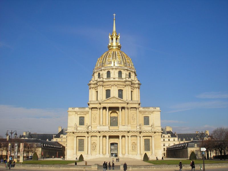 Dome des Invalides, mit dem Grab Napoleon Bonapartes, in Paris