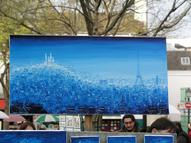Maler auf dem Place du Tertre, Paris Montmartre