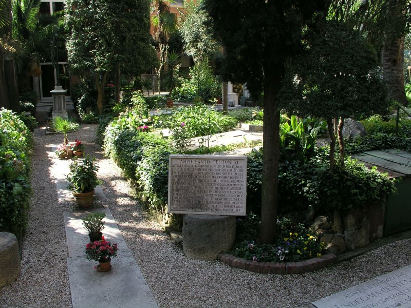 Campo Santo Teutonico, der deutsche Friedhof im Vatikan