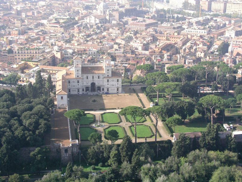 Rom von oben - Villa Medici