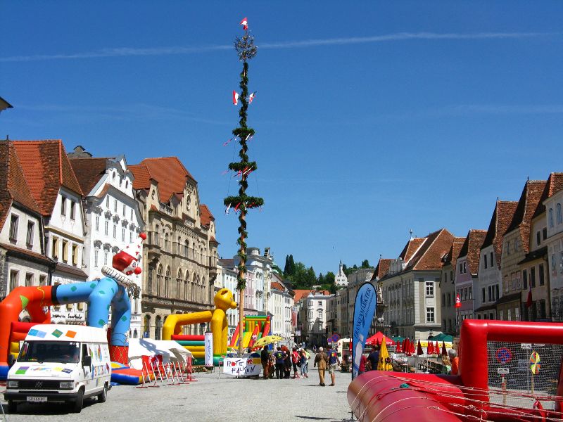 Hauptplatz der Stadt Steyr in Oberösterreich
